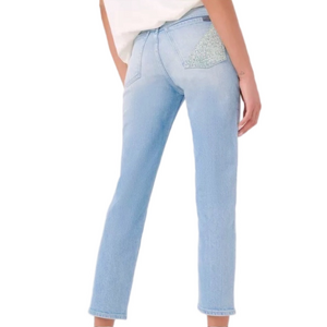 7 for all mankind patchwork ankle peggi jeans in laurel canyon blue -Sz 32, NWT